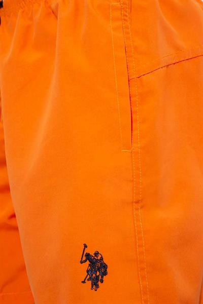 U.s Polo Assn. 21000 Erkek Orta Boy Deniz Şortu-Turuncu