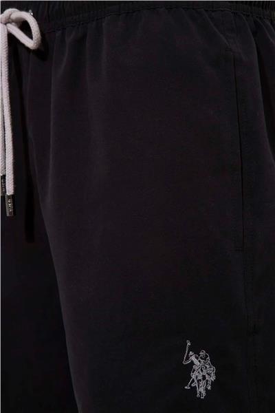 U.s Polo Assn. 21000 Erkek Orta Boy Deniz Şortu-Siyah