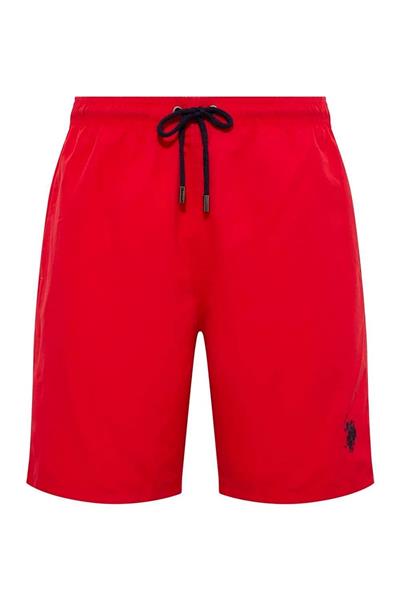 U.s Polo Assn. 21002 Erkek Uzun Deniz Şortu-Kırmızı