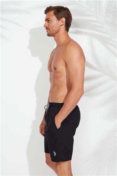 U.s Polo Assn. 21002 Erkek Uzun Deniz Şortu-Siyah