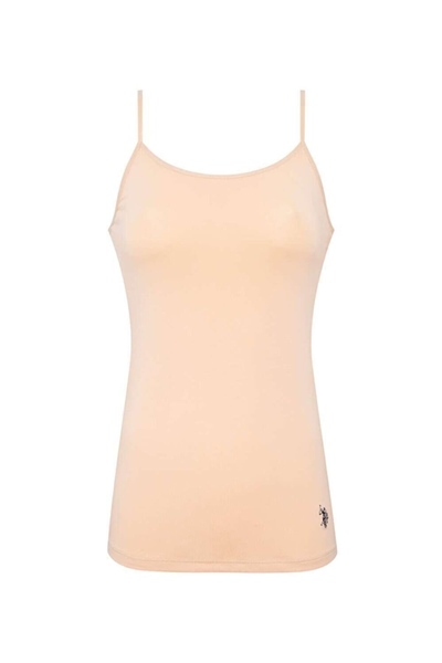 U.s Polo Assn. 66000 Kadın İp Askılı Atlet -Ten