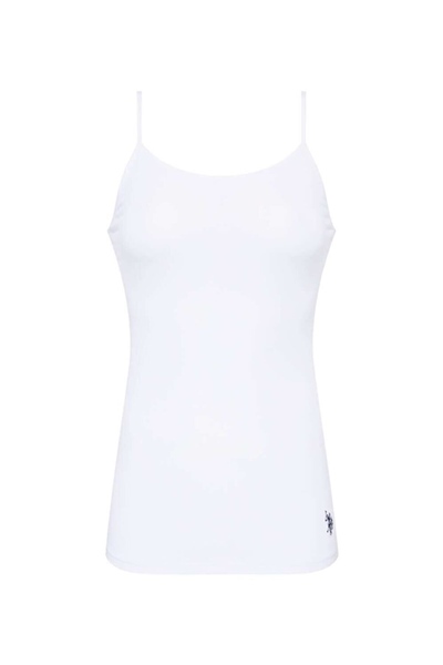 U.s Polo Assn. 66000 Kadın İp Askılı Atlet -Beyaz