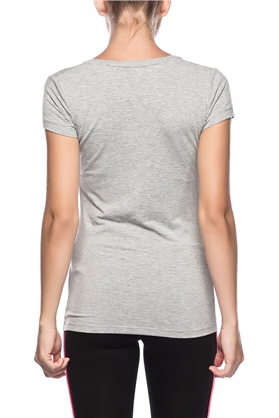 U.s Polo Assn. 66003 Kadın Derin Yuvarlak Yaka T-Shırt-Grimelanj