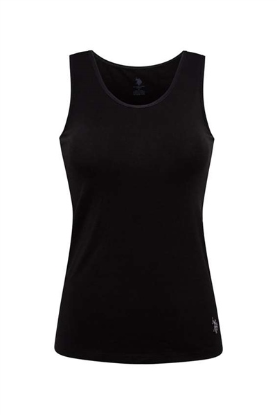 U.s Polo Assn. 66005 Kadın Kalın Askılı Atlet-Siyah