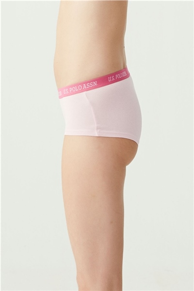U.s Polo Assn. 66115 Kadın 3 Lü Şort Külot-Lacivert&Fuşya&Beyaz