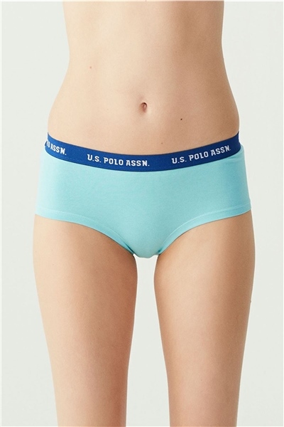 U.s Polo Assn. 66115 Kadın 3 Lü Şort Külot-Pembe&Gri&Mint