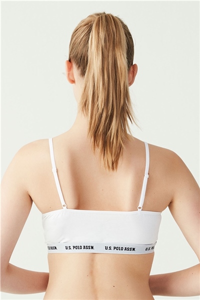 U.s Polo Assn. 66116 Kadın Cup Lu Büstiyer-Beyaz