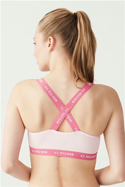 U.s Polo Assn. 66117 Çapraz Askılı Büstiyer-Pembe