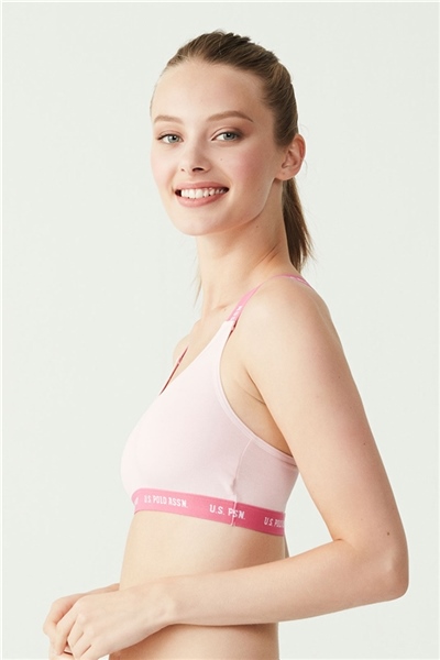 U.s Polo Assn. 66117 Çapraz Askılı Büstiyer-Pembe