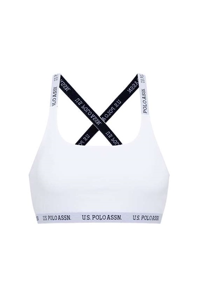 U.s Polo Assn. 66117 Çapraz Askılı Büstiyer-Beyaz