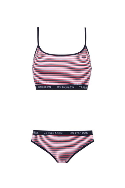 U.s Polo Assn. 66250 Kadın Büstiyer Slip Takım-Lacivert