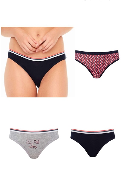 U.s Polo Assn. 66315 3 lü Slip-Mix