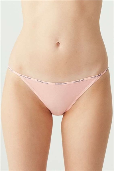 U.s Polo Assn. 67000 Kadın 5 Li slip-Siyah&Ten&Beyaz&Somon&Kırmızı