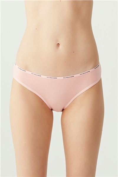 U.s Polo Assn. 67001 Kadın 5 Li Düşük Bel slip-Siyah&Ten&Beyaz&Somon&Kırmızı