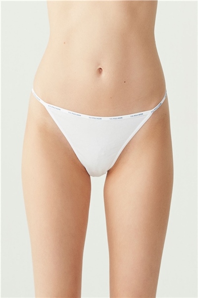 U.s Polo Assn. 67003 Kadın 5 Li Strıng-Siyah&Ten&Beyaz&Ten&Beyaz