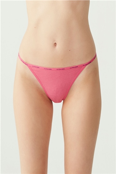 U.s Polo Assn. 67003 Kadın 5 Li Strıng-Siyah&Ten&Beyaz&Fuşya&Lacivert