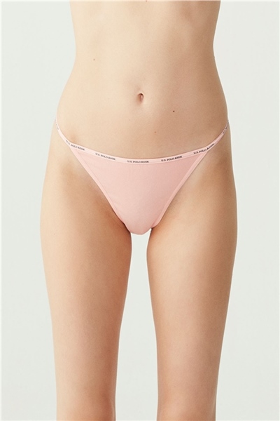 U.s Polo Assn. 67003 Kadın 5 Li Strıng-Siyah&Ten&Beyaz&Somon&Kırmızı