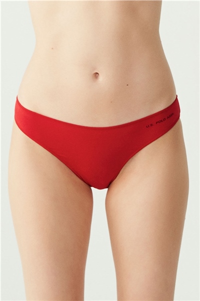 U.s Polo Assn. 67006 Kadın 5 Li Kıl Lastiklı slip-Siyah&Ten&Beyaz&Somon&Kırmızı