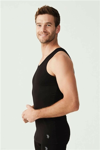 U.s Polo Assn. 80088 Erkek Atlet Boxer Set-Siyah