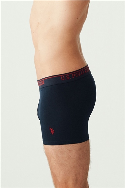 U.s Polo Assn. 80097 Erkek 3 Lü Boxer-Siyah&Antrasit&Lacivert