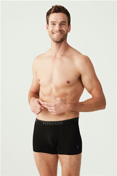 U.s Polo Assn. 80097 Erkek 3 Lü Boxer-Siyah&Antrasit&Lacivert