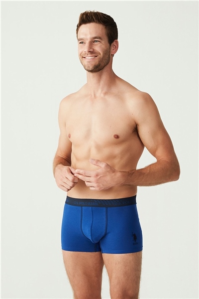 U.s Polo Assn. 80178 Erkek 3 Lü Boxer-Sax&Lacivert&Sarı