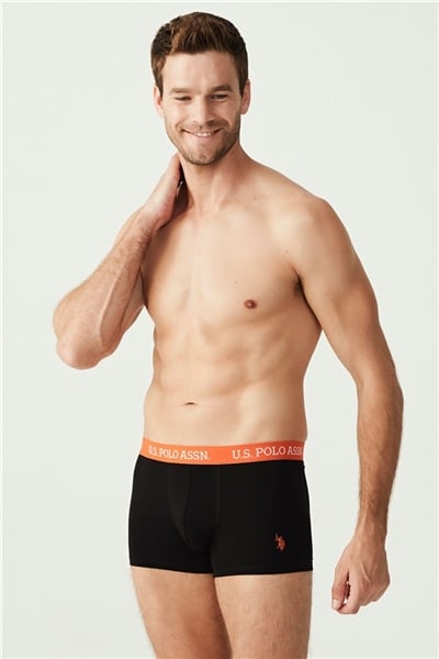 U.s Polo Assn. 80253 Erkek 3 Lü Boxer-Siyah