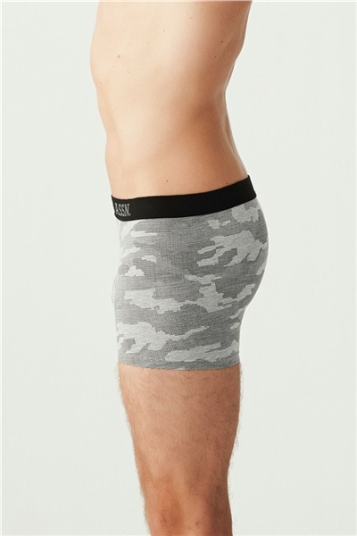 U.s Polo Assn. 80300 Erkek 3 Lü Boxer-Siyah&Antrasitmelanj&Kamuflaj