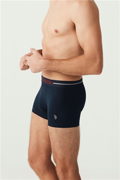 U.s Polo Assn. 80328 Erkek 3 Lü Boxer-Bordo&Lacivert&Grmlj.Baskılı