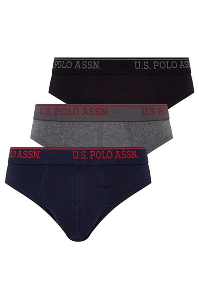 U.s Polo Assn. 80436 Erkek 3 Lü Boxer-Siyah-Antrasitmelanj-Lacivert