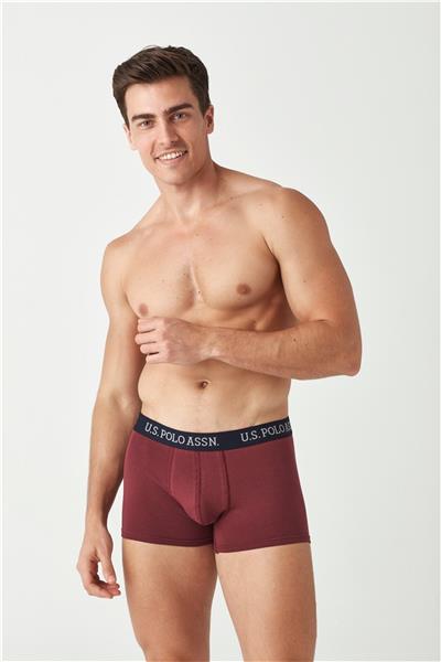 U.s Polo Assn. 80454 Erkek 3lü Uzun Paçalı Boxer-Lacivert&Bordo&Kamuflaj