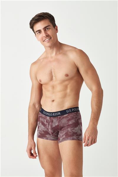U.s Polo Assn. 80454 Erkek 3lü Uzun Paçalı Boxer-Lacivert&Bordo&Kamuflaj