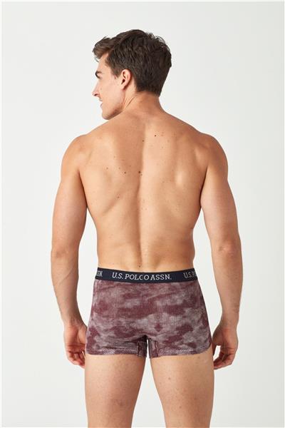 U.s Polo Assn. 80454 Erkek 3lü Uzun Paçalı Boxer-Lacivert&Bordo&Kamuflaj