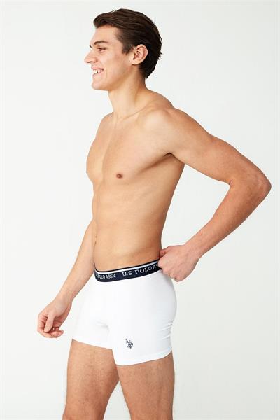 U.s Polo Assn. 80481 Erkek Modal Boxer-Beyaz