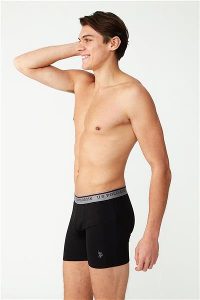 U.s Polo Assn. 80482 Erkek Modal Uzun Paçalı Boxer-Siyah