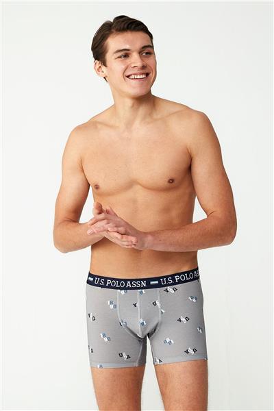 U.s Polo Assn. 80484 Erkek Modal Boxer-Gri
