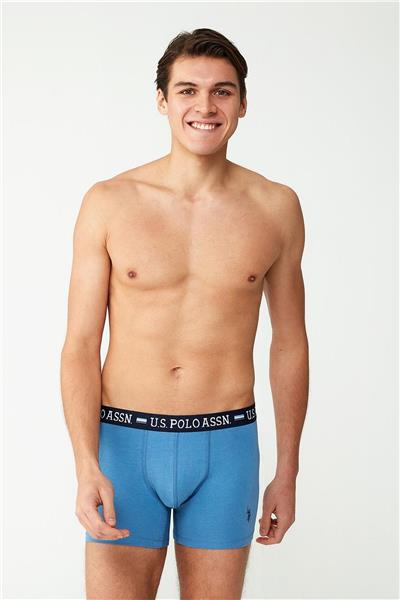U.s Polo Assn. 80487 Erkek Modal 2li Boxer-İndigo&Lacivert