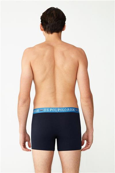 U.s Polo Assn. 80487 Erkek Modal 2li Boxer-Lacivert&Gri