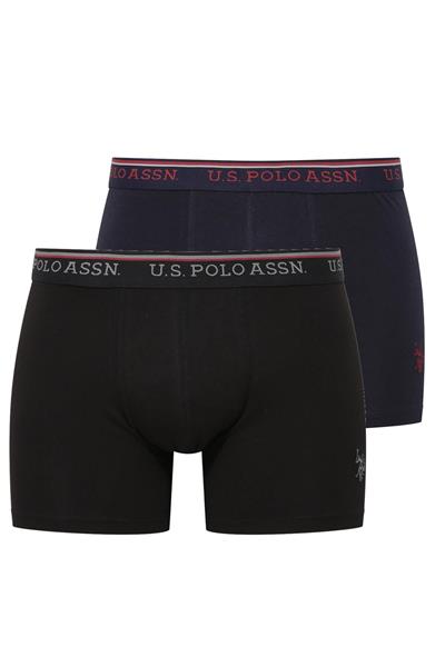 U.s Polo Assn. 80488 Erkek Modal 2li Boxer-Siyah&Lacivert