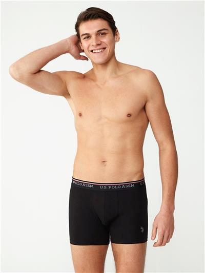 U.s Polo Assn. 80488 Erkek Modal 2li Boxer-Siyah&Lacivert
