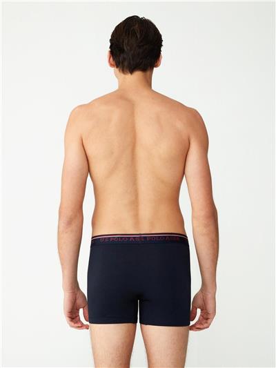 U.s Polo Assn. 80488 Erkek Modal 2li Boxer-Siyah&Lacivert