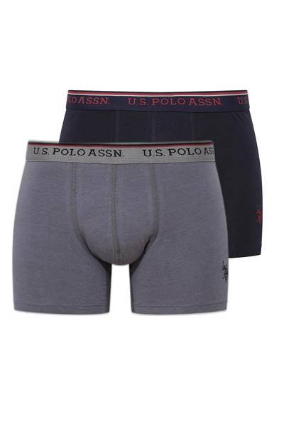 U.s Polo Assn. 80488 Erkek Modal 2li Boxer-Lacivert&Antrasit