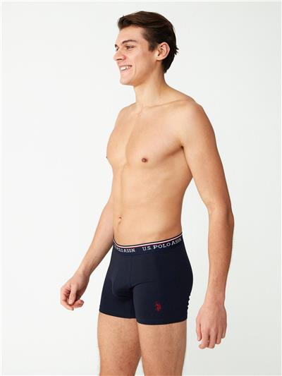U.s Polo Assn. 80488 Erkek Modal 2li Boxer-Siyah&Lacivert