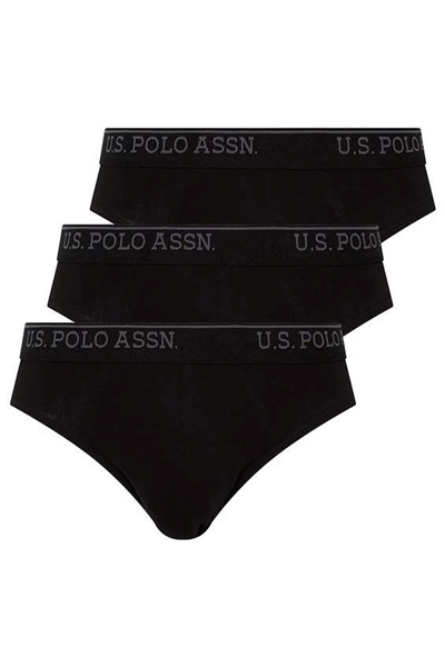 U.s Polo Assn. 83057 Erkek 3 Lü Boxer-Siyah