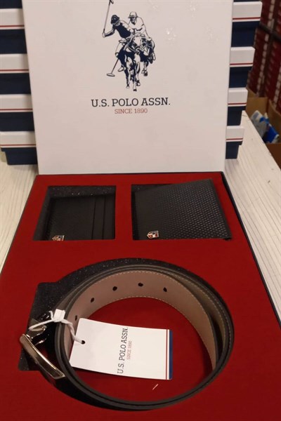 U.S. Polo Assn 03 Cüzdan Kemer Kartlık Set
