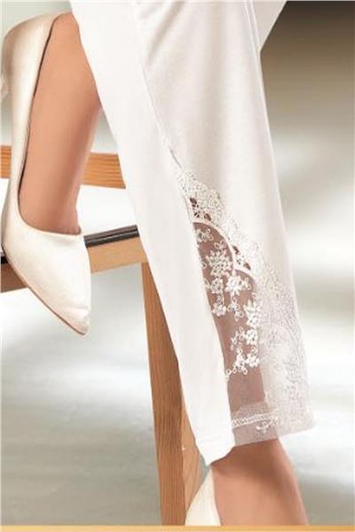 XSES 2020 Kadın Uzun Kollu Pijama Takım-Ekru