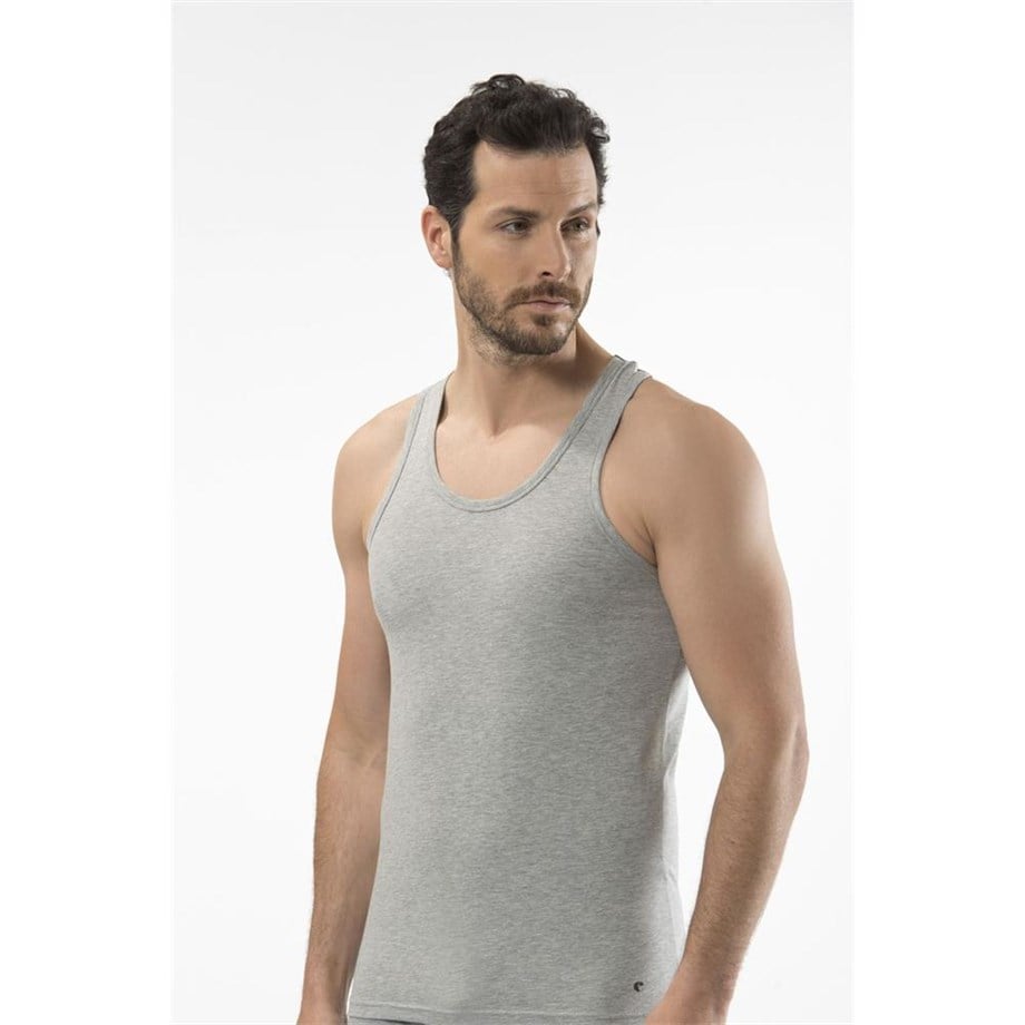 Cacharel 1302 Spor Erkek Atlet - Gri MelanjAtletlerCACHAREL