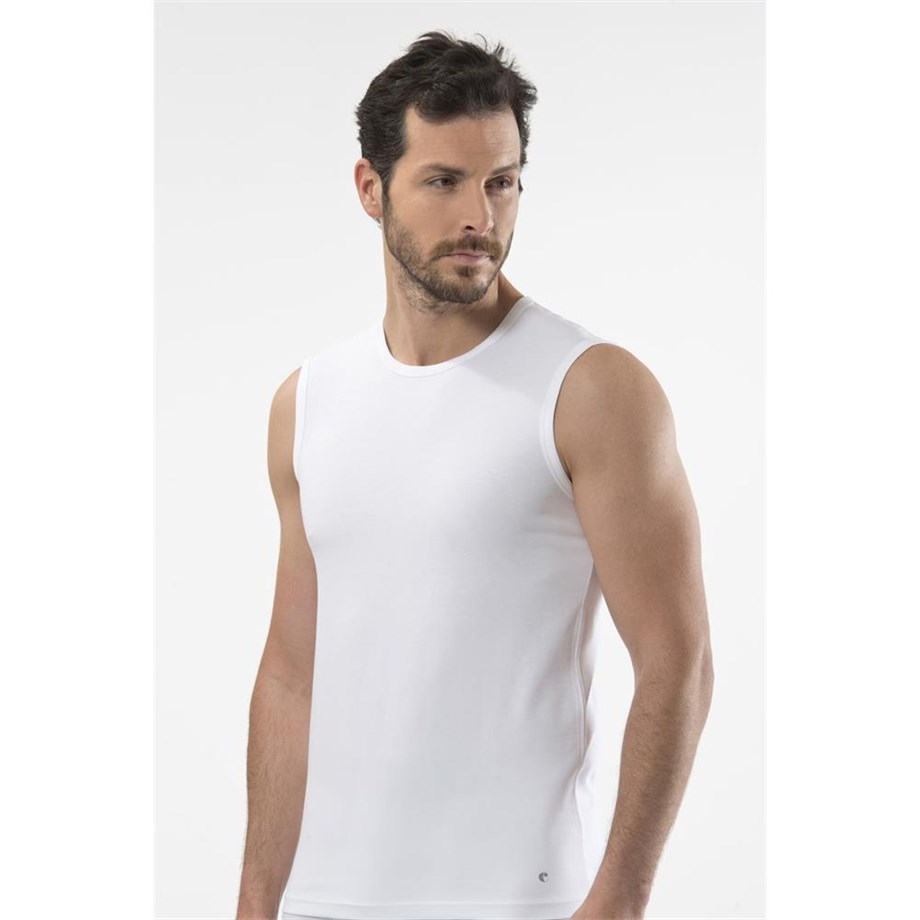 Cacharel 1303 Spor Erkek Bisiklet Yaka - BeyazAtletlerCACHAREL