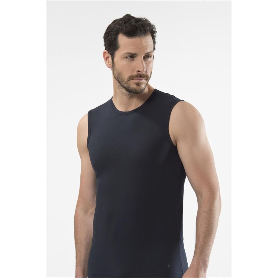 Cacharel 1303 Spor Erkek Bisiklet Yaka - LacivertAtletlerCACHAREL