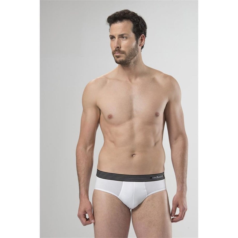Cacharel 1321 Üçlü Erkek Slip - Beyaz/Siyah/Gri MelanjSliplerCACHAREL